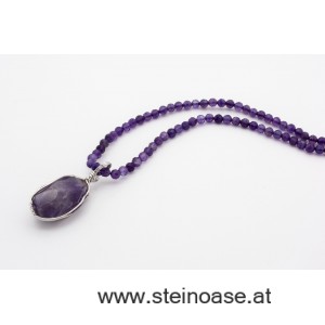 Kette Amethyst 3,5mm facettiert